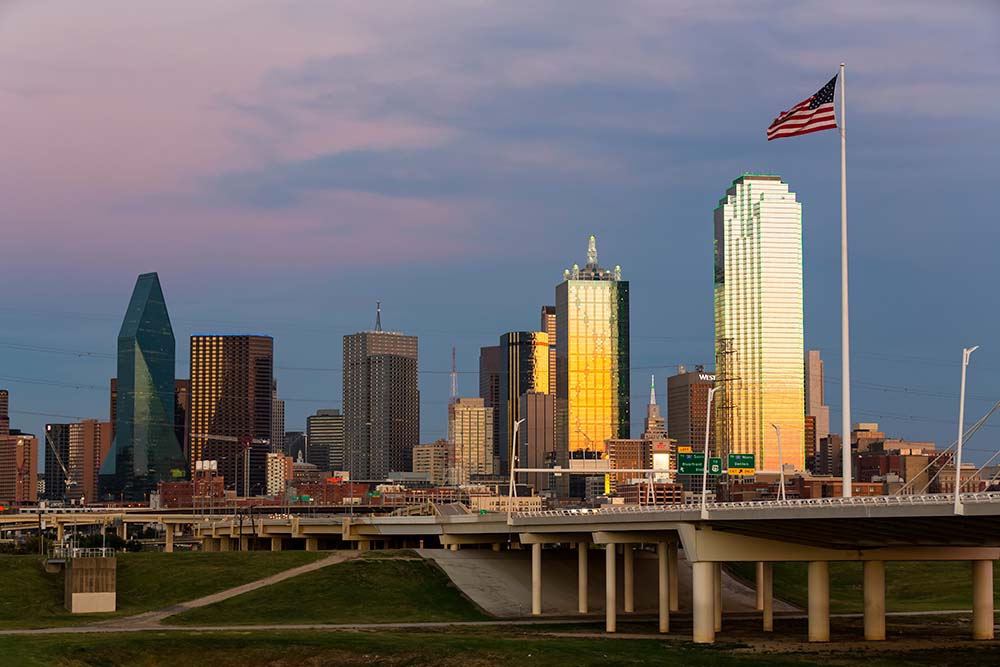  Dallas city skyline